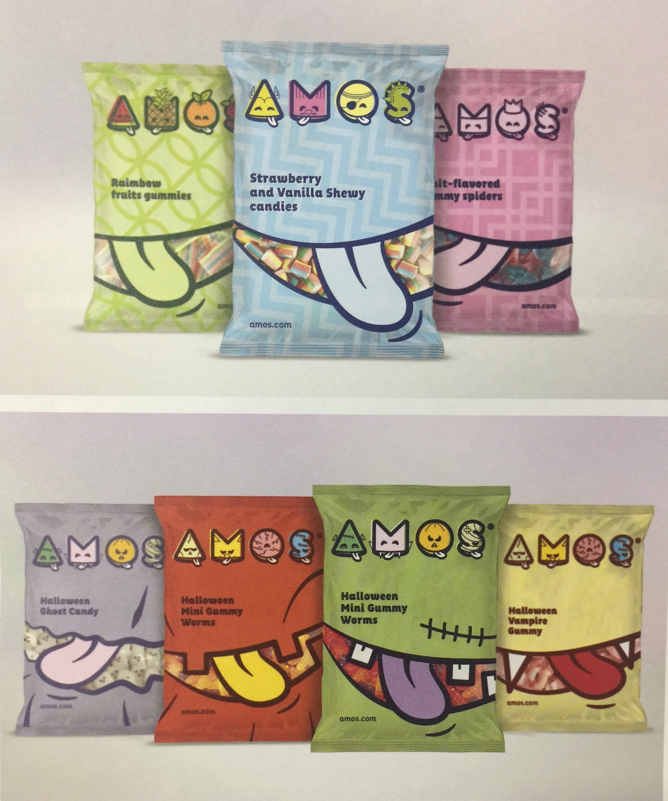 香港兒童創(chuàng)意糖果品牌Amos——食品插畫(huà)包裝設(shè)計(jì)